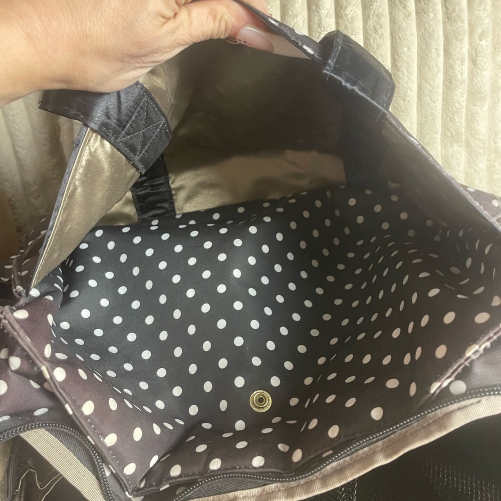 Ju-Ju-Be Black and White Polka Dot Baby Bag​ - Picture 5 of 6